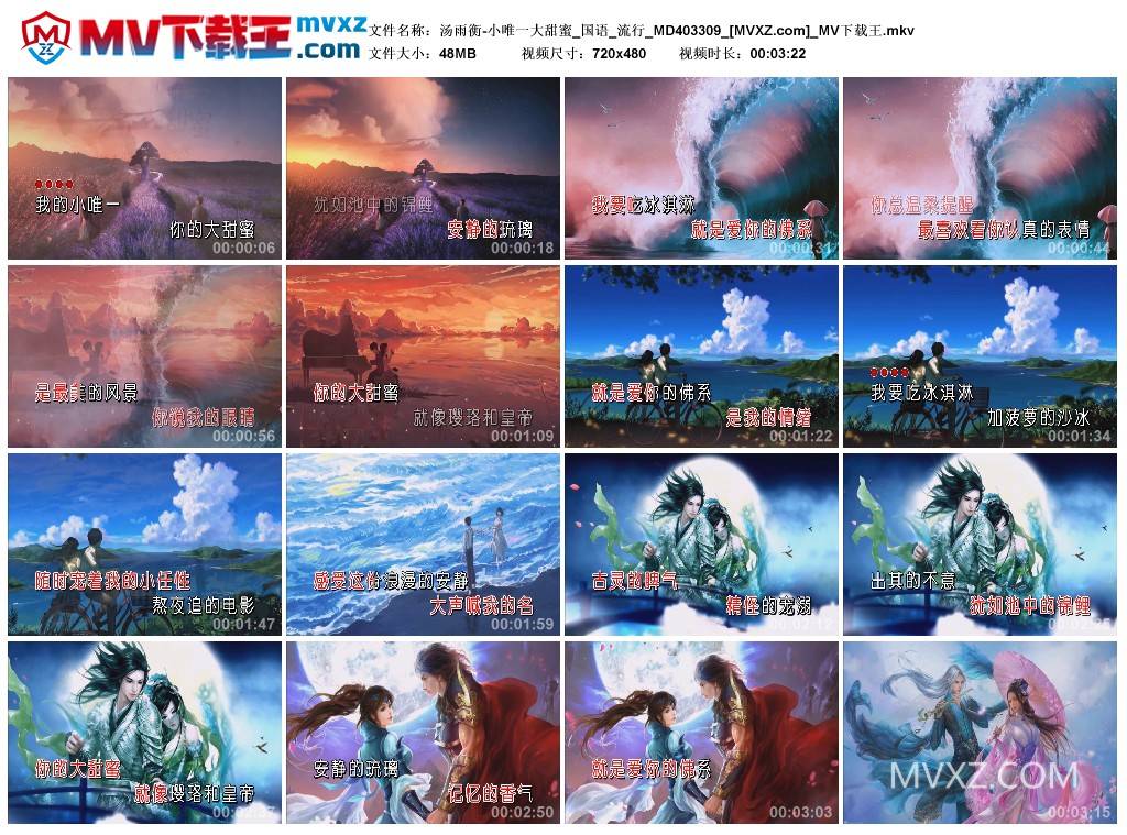 汤雨衡-小唯一大甜蜜_国语_流行_MD403309